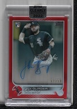 2022 Topps Clearly Authentic Auto Red 7/50 Jake Burger #CAA-JB Auto 11ym