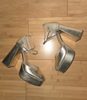 Chelsea & Violet Platform Dress Shoes Gold Size 10 | eBay