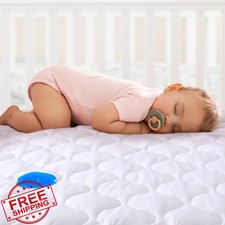 Yoofoss Pack Play Mattress Protector 39x27 White Quilted