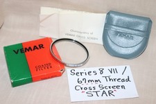 Filtro EXC Vemar Serie 8 VIII /67mm SCHERMO INCROCIATO Ser 8 4 Punti STELLA 67mm Filettatura