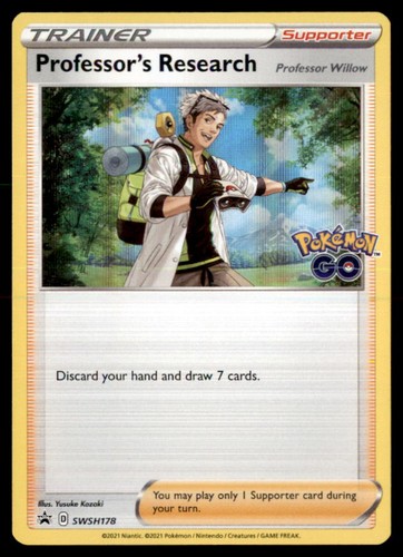 Pokemon Professor's Research SWSH178 Pokémon GO Promo Holo 