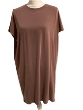 Madewell Dress Tshirt Midi Short Sleeve Sz Small Casual Neutral Travel