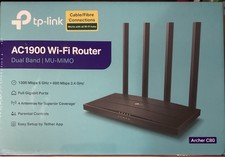 TP-Link Archer C80 WiFi Router AC1900 MU-MIMO Black New Boxed And Sealed