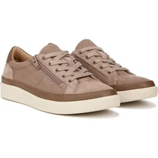Vionic Womens 10 Brown Suede Mayra Sneakers Shoes Lace Up Casual Comfort LB12-14