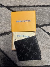 Louis Vuitton Multiple Monogram Slender Canvas Black Men  s Wallet w/Box