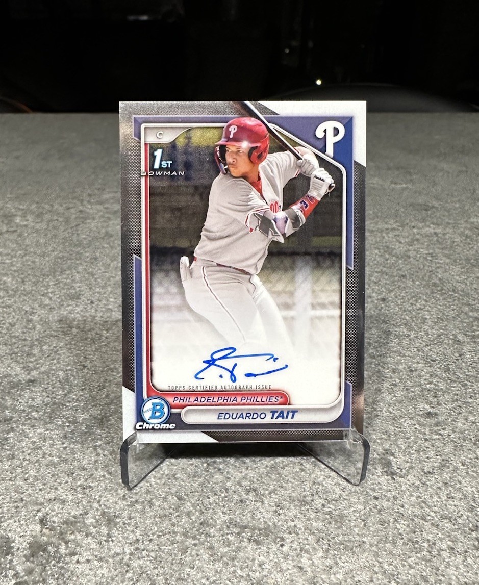 2024 Bowman Chrome - Eduardo Tait 1st Bowman Chrome Auto #CPA-ET Phillies