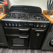 Rangemaster Classic Black Freestanding Gas 5 Burner Double Oven Grill Display