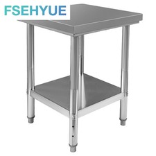 New 24 x 24 x 32 Inch Stainless Steel Work Table Commercial Kitchen Prep