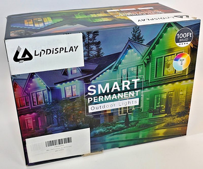 LP Display 100FT Smart Permanent Outdoor LED Lights, App, Remote, IP67  *NEW*