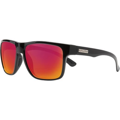 Suncloud Optics Adult Rambler Polarized Black/Red Mirror One Size Sunglasses