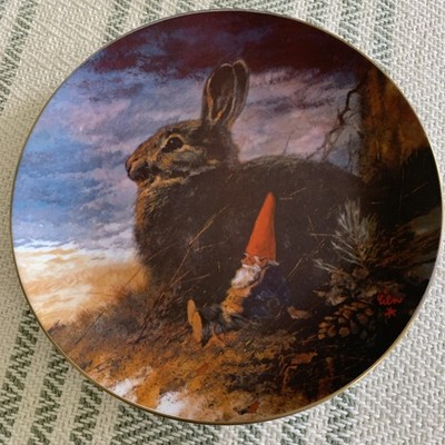 The Lookouts By Rien Poortvliet Plate Three Fall Gnomes Four Seasons NO. 3837