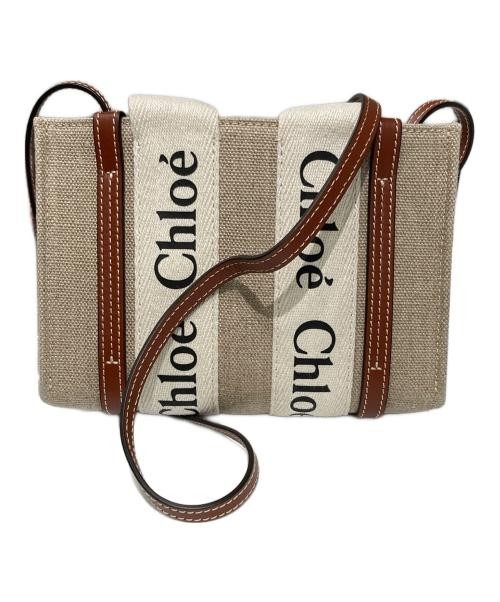 Chloe Woody Mini Tote Bag Linen Beige CHC22AP237I2690U #023