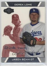 2007 Topps Co-Signers Red 210/299 Jason Schmidt Derek Lowe #6 0a4r