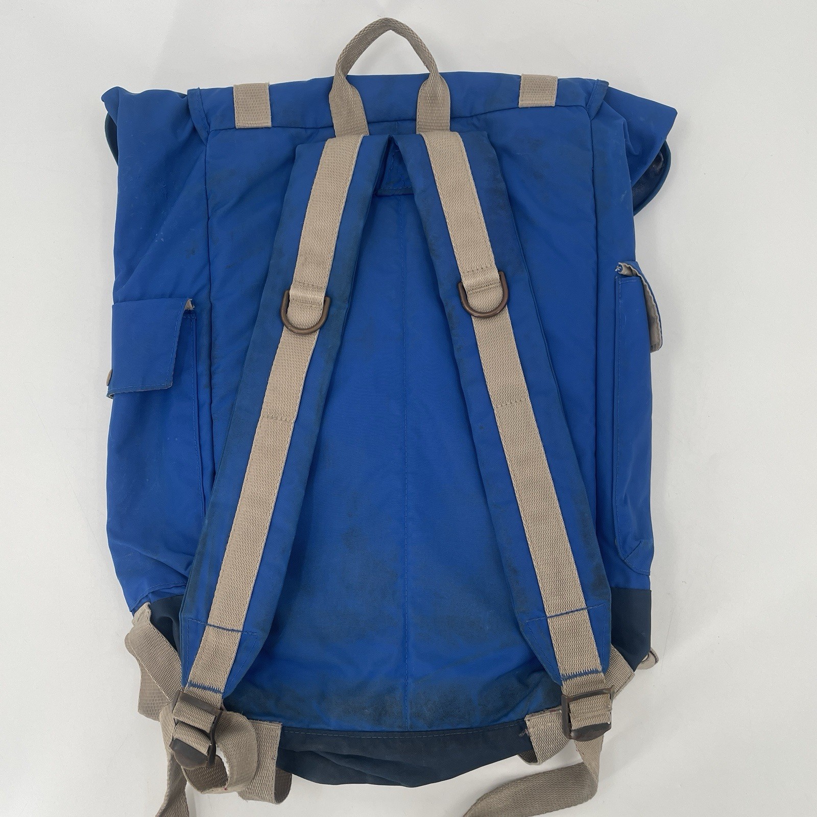 Rare Vintage JanSport Skip Yowell Nylon Rucksack Backpack in Blue *flaws* image 4