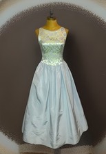 Jessica McClintock Vintage USA Made Corset Ball Gown Satin Size 3/4