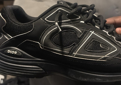 Dior Men's Black Low Top Lace-Up Athletic Sneaker Shoes US 12