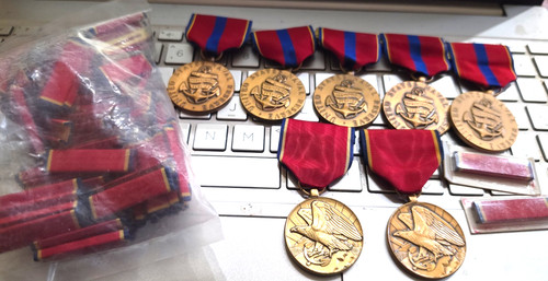 Naval Reserve + Meritorious Service Medal+ 50 Ribbons++ SEE STORE WW2 MEDALS