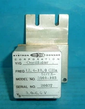 Systron Donner SDYX-3001-103 YIG Tuned Oscillator 12.4-18GHz