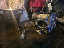 Gothic Skull dice design Dice holder / Storage Pot Unique perfect gift  D&D DnD