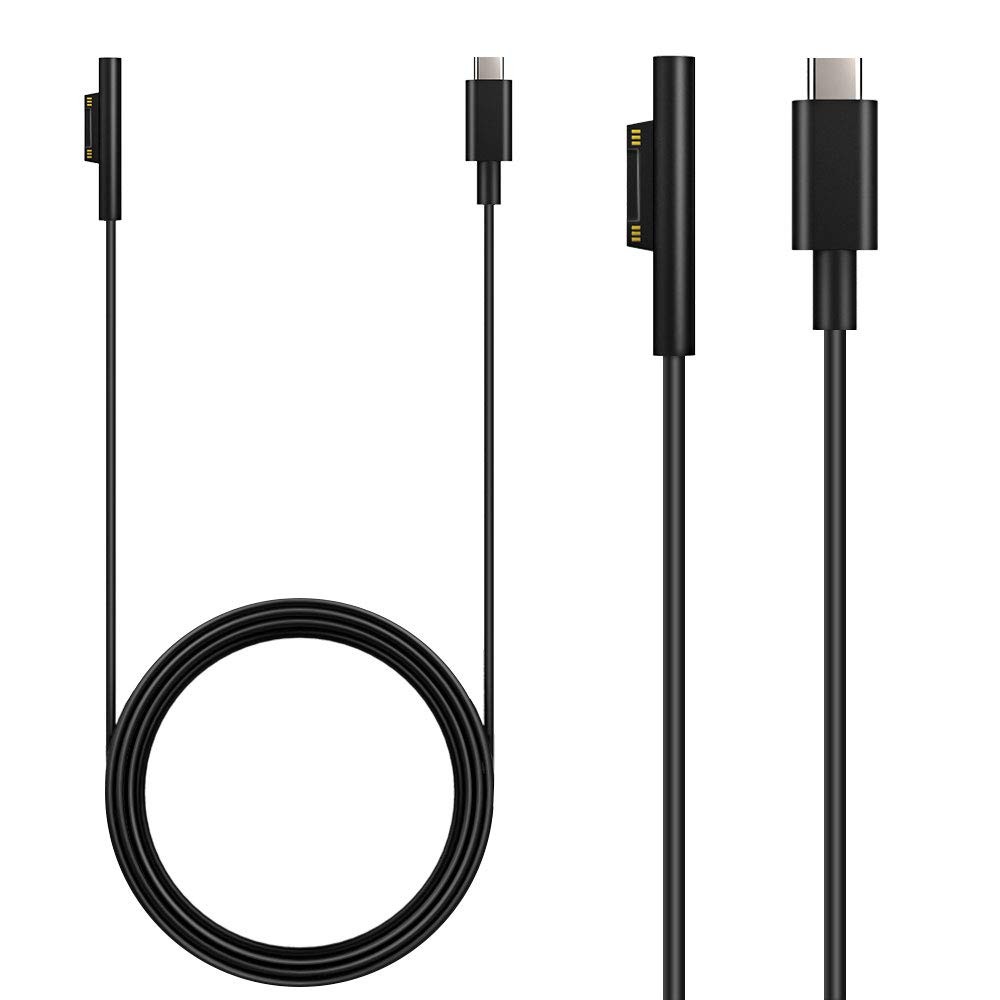 MoKo Cavo Caricattore Magnetico Laptop Surface PRO con Uscita USB-C Spia (P1S)