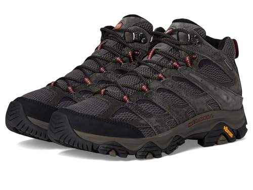 J035833 MERRELL MEN'S MOAB 3 MID WATERPROOF HIKING BOOT BELUGA - J035833