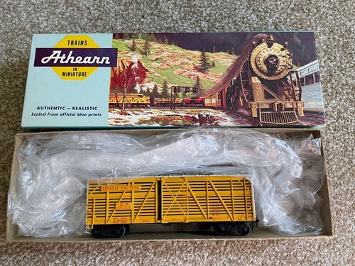 KIT ATHEARN HO-SCALE UNION PACIFIC GANADO CAR MATERIAL RODANTE 47630 # 1779 CONSTRUIDO | Zustand: Used