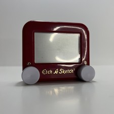 Pocket Etch A Sketch Mini Small Toy Red Color 2016 Spin Master Retro