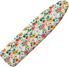Vintage Floral Ironing Board Cover and Pad 15X54 with Elastic Edge and Scorch