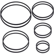 10 PCS Black Fish Feeding Rings 5 Sizes Foam Feeder Floating Plant Barrier