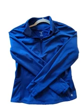 Layer 8 Small Blue Running Pullover Thumbhole Mittens Moisture-wicking 