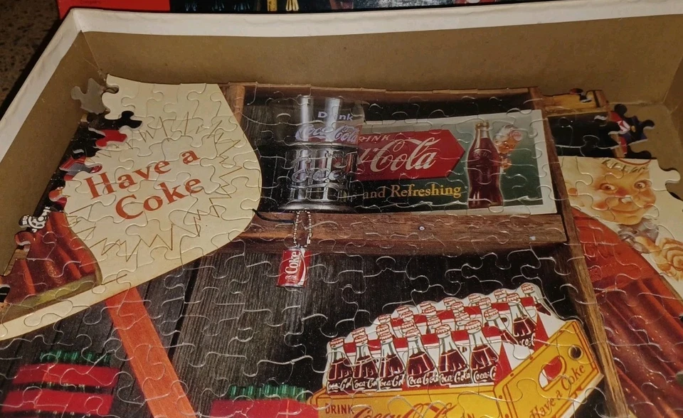 VTG Springbok 2000 Pc. Coca Cola Centennial Puzzle 1986 NEW Coke Is It! COMPLETE - Image 3 of 4