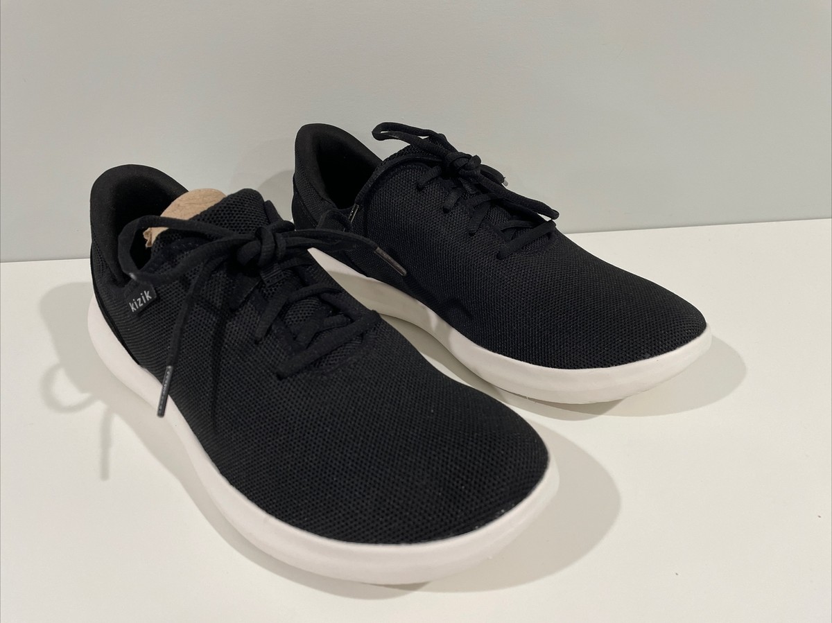 Kizik Madrid Eco-Knit Black  Athletic Shoe Unisex Womens 13.5 Mens 12 Comfort Black Knit Sneakers | Men main image 2