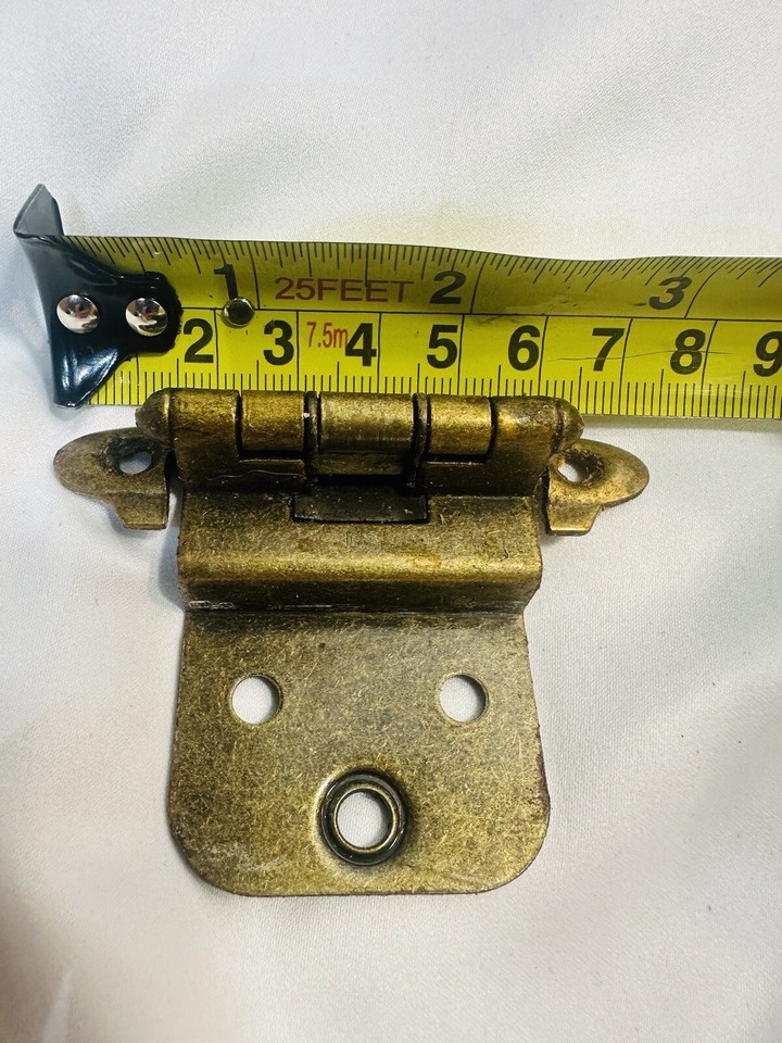 Vintage Door Hinges Lot Of 100 With Screws Brass Metal MCM