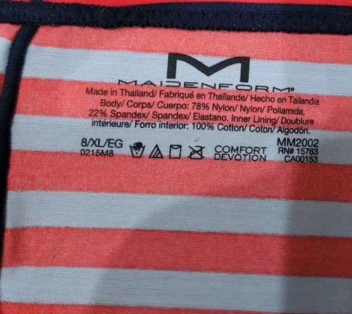 MAIDENFORM SWEET NOTHINGS SMOOTH HIPSTER - #MM2002 - 8/XL BLUE/RED $13 - Picture 9 of 10