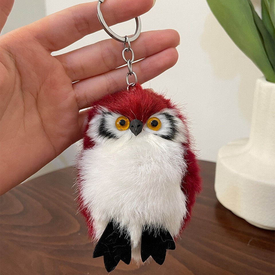 adorable-plush-furry-owl-keychain-key-ring-animal-bag-charm-gift-for