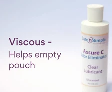 2 NEW 8oz Safe n Simple ASSURE C SNS41408 Ostomy Pouch ODOR Eliminator Lubricant