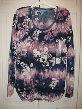Simply Vera by VERA WANG Floral Print Knit Top size XS