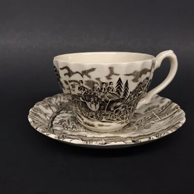 Vintage Royal Mail Fine Staffordshire Ironstone Tea Cup and Saucer England - Image 1 of 4