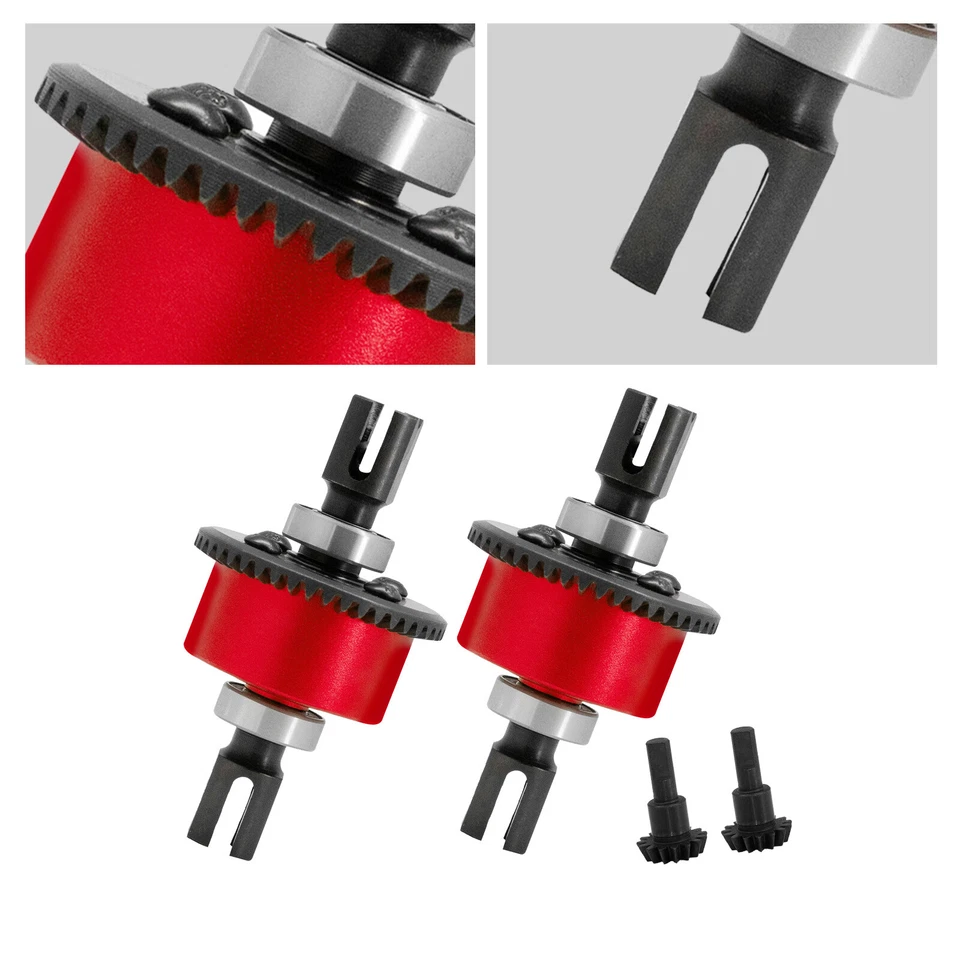 Front & Rear 43+10T Differential Diff for Arrma Kraton 6s BLX Red Brand New - Image 3 of 4