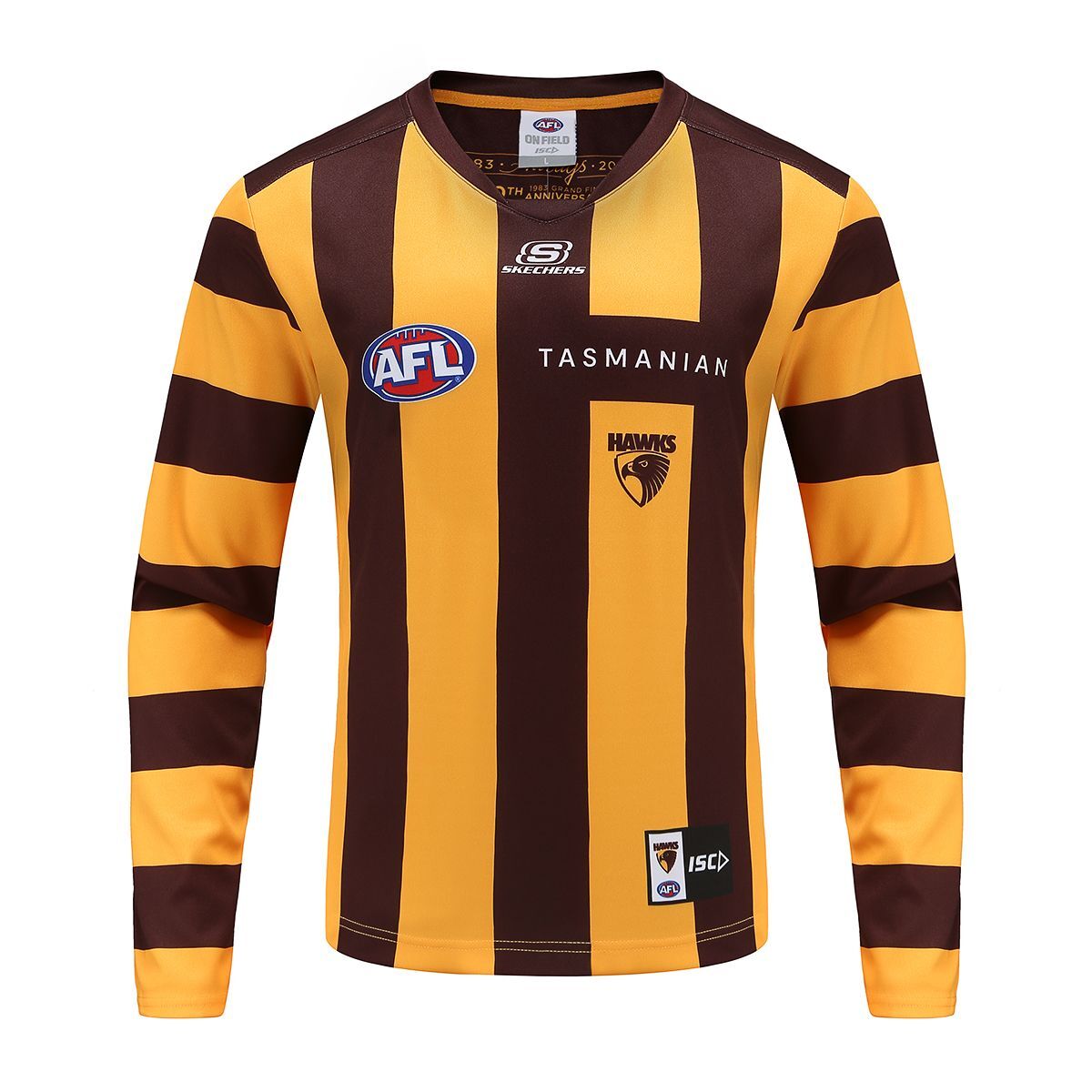 Hawthorn Hawks Home Long Sleeve Guernsey Size 4XL 5XL Available