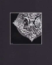 8X10" Matted Print M.C. Escher Dimensional Art Picture MC: Tetrahedral Planetoid