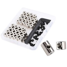 40pcs Screw Wrench Cap Lapel Pin Backs Locking Clasp Replacement Keepers Silver