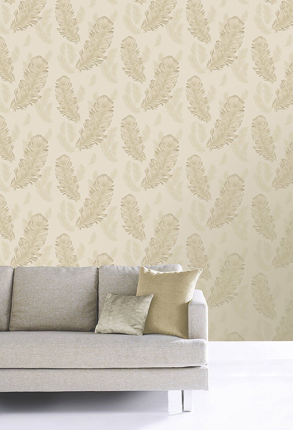 Arthouse Sirius Feather Glitter Wallpaper in Gold - 673601 | eBay