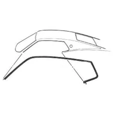 CJ Classics Roofrail Weatherstrip Pair Mustang Fastback 1969-1970