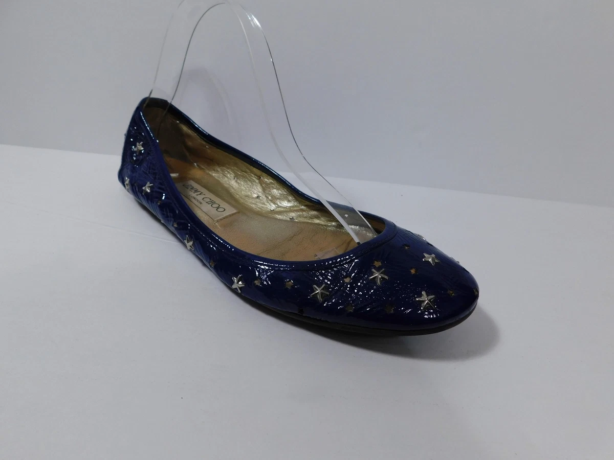 Jimmy choo studded best sale flats