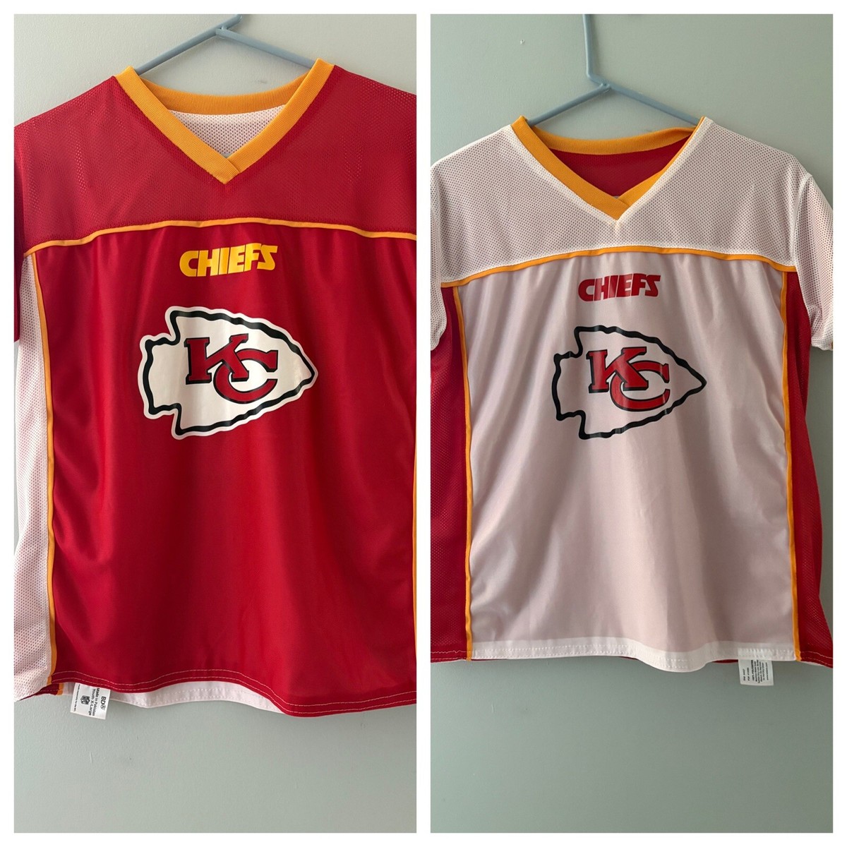 Kansas City Chiefs Youth XL Flag Football Reversible Replica