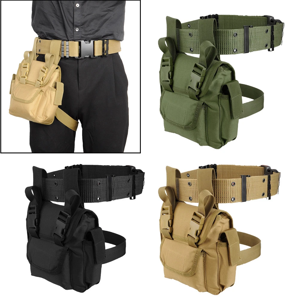 Tactical Waist Pack Leg Bag Belt Military for Hiking Riding Outdoor Bag  Pouch