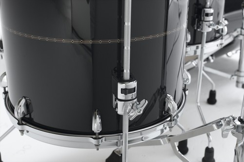Tama Star Maple Floor Tom 18" x 16" - TMF1816S-SKBSmoky Black/Chrom - Picture 2 of 2