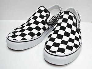 vans mix checker slip on