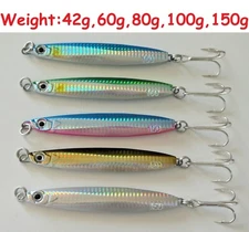 Set of 5 Metal Colt Sniper Vertical Jigs 28g 42g 60g 80g 120g 150g SELECT WEIGHT